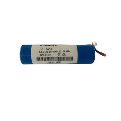 再充電可能なリチウムイオン電池 LIC18650 3.6V 3350mAh